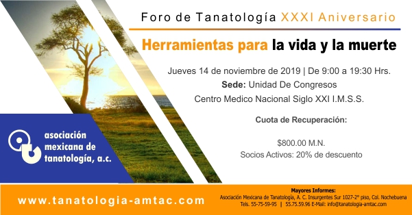 Foro de Tanatología XXXI Aniversario
