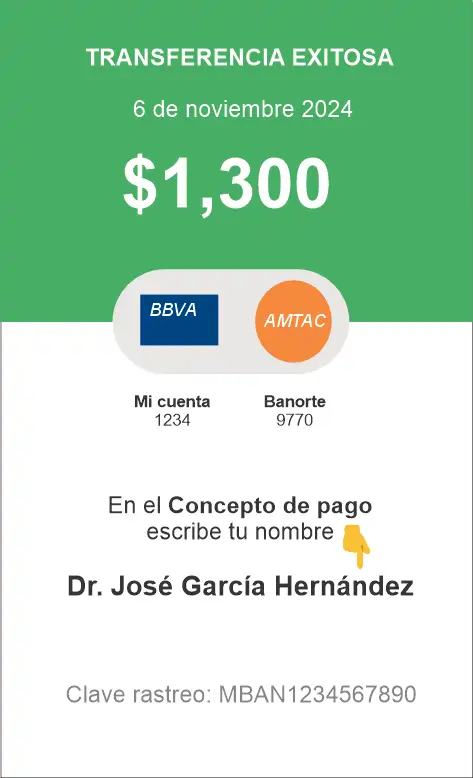 Ejemplo de como debe enviar sus datos para inscribirse al XV Congreso Nacional de Tanatología