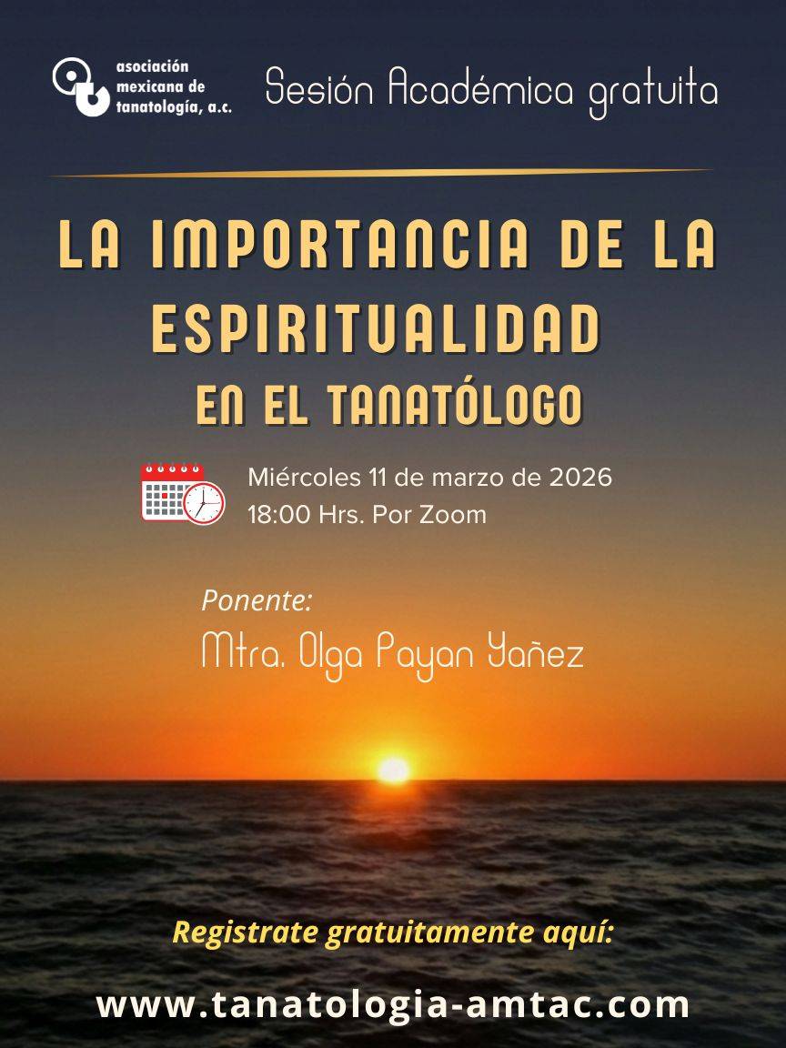 Poster del curso La mirada hacia la muerte en el Siglo XXI