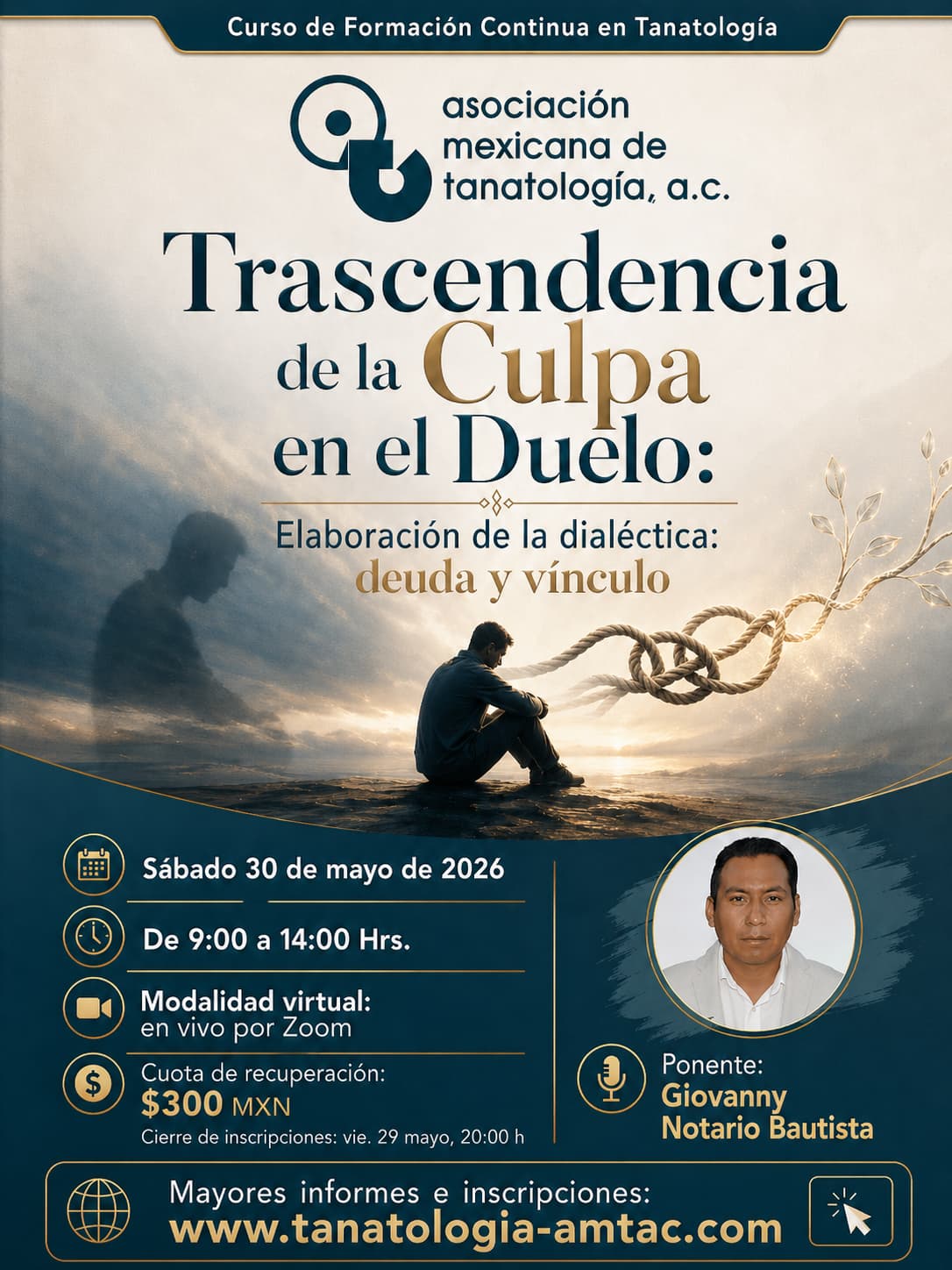 Poster del curso: LA CLARIFICACIÓN DE DUDAS ANTE LA MUERTE INESPERADA Y POR CAUSAS DESCONOCIDAS